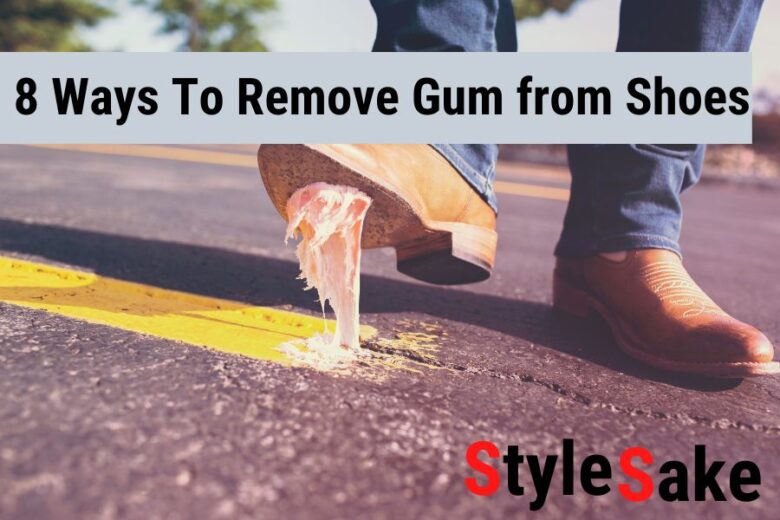 how to remove gum from shoes
