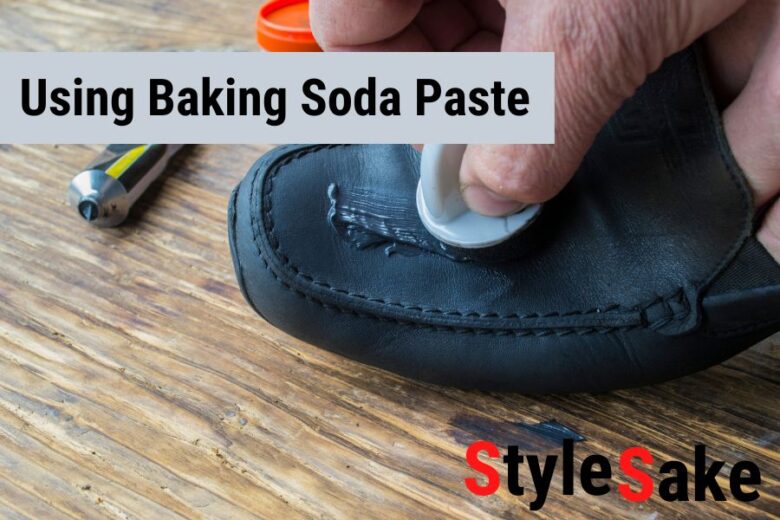 using baking soda paste