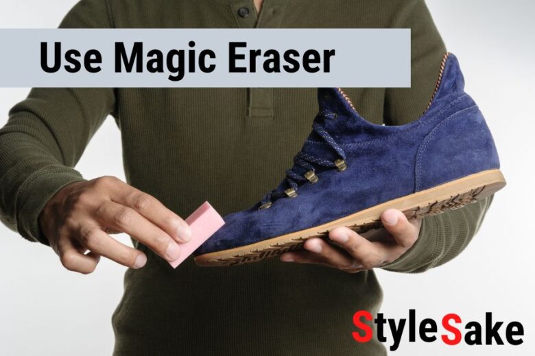 use magic eraser on white shoes