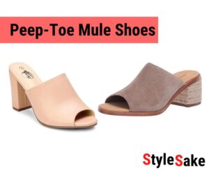 peep toe mules