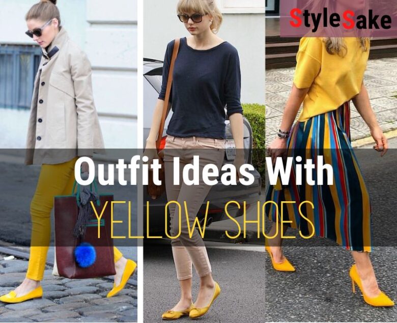 what to wear with yellow shoes