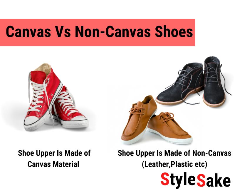 canvas vs non canvas footwear