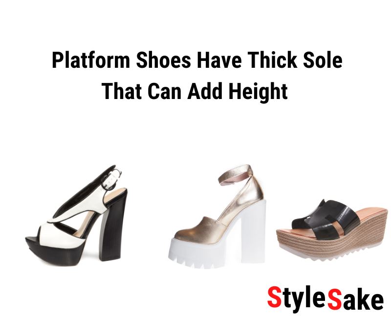 platform shoes can make taller