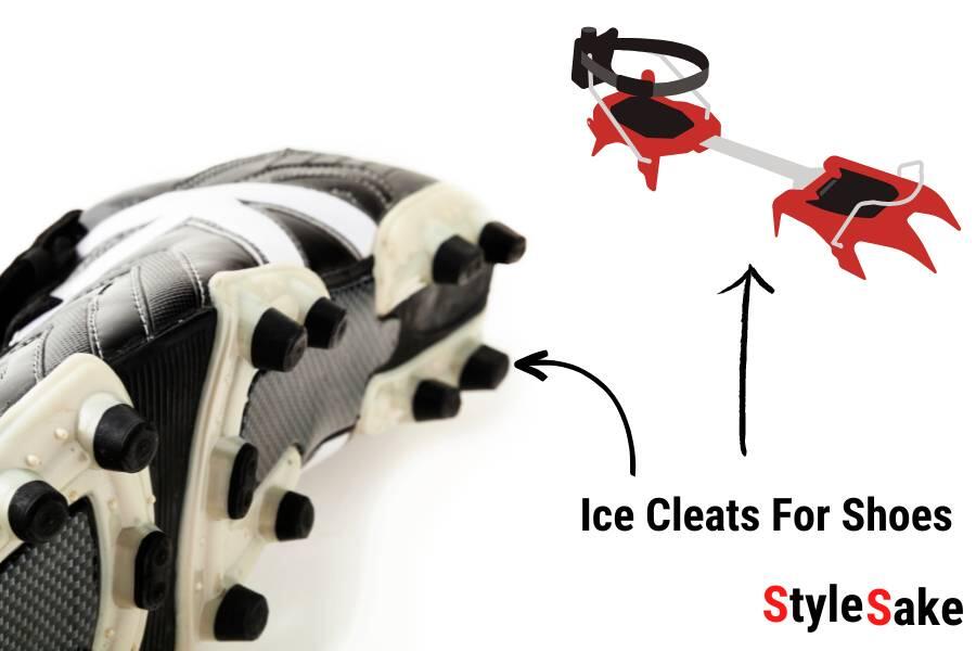 ice cleats to makes shoes slip resistant